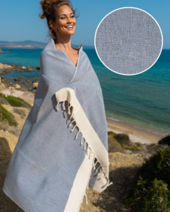 MANOLIA Katoenen Hammam Spa Handdoek – Sneldrogend – Donkerblauw - 180x100 cm