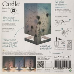 CARDLE Dawn (Breezily) - Biglietto di auguri con portacandele