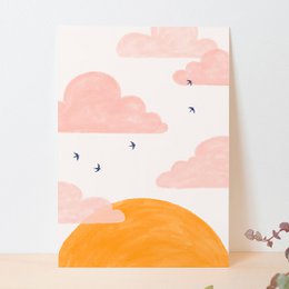 Postkort | Pink Skyer