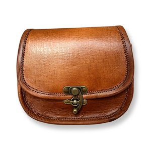 LEELA goatskin leather shoulder bag