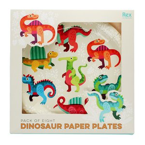 Papieren bordjes (pak van 8) - Baby Dino's