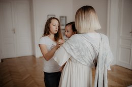 Involucro intrecciato Eco Babywearing Grigio Marable