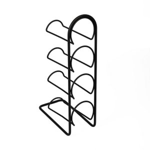 Wijnrek voor 4 flessen wijn van Naturn Living | Draadmetaal | Metaal | Design wijnrek | Wijnflessenrek | Flessenrek voor 4 Wijnflessen