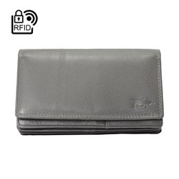 Cartera Mujer Piel Vaqueta - RFID Antideslizante - Cartera Mujer Ideal
