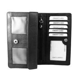 Skórzany Portfel Damski RFID - Skórzany Portfel Damski - Model Harmonijka