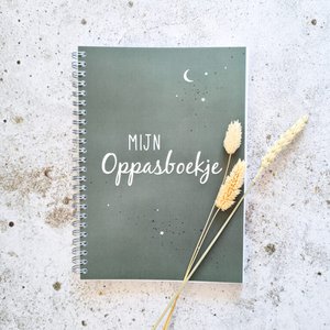 Oppasboekje | heelal donkergroen