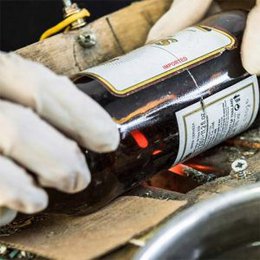 WOO Sustainable Scented Lucky Candle | Upcycled Beer Bottle | 25 Hr Burn Time