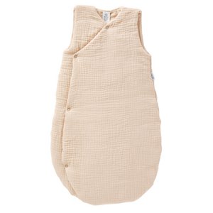 Mit Gaze gepolsterter Kimono-Schlafsack – Biscuit