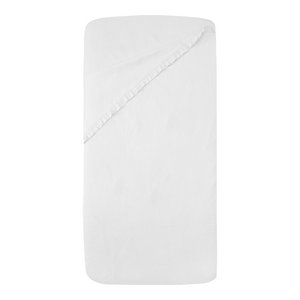 Tuck-Inn Kinderbettlaken 40 x 80 cm, Rüschen, Weiß