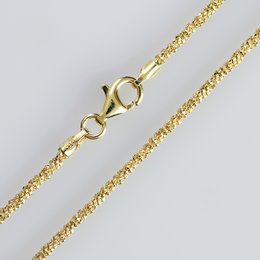 A 925 sterling silver chain with a "Disco" design, available in gold plating and various lengths from 40cm to 90cm.