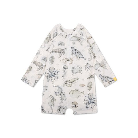 UV-Badeanzug Jungen – Grün/Weiß – Sea Life