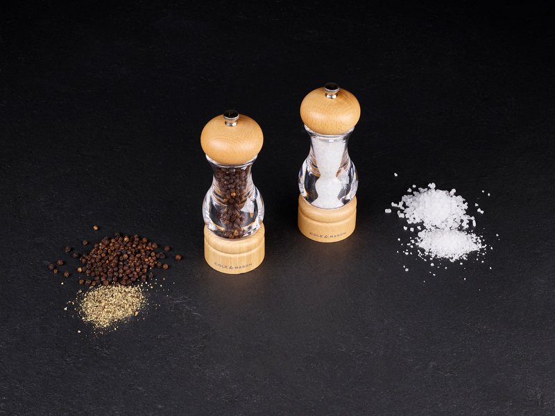Precision+ 105 Akryl & Bøg Peber- og Saltmølle Sæt 16,5cm