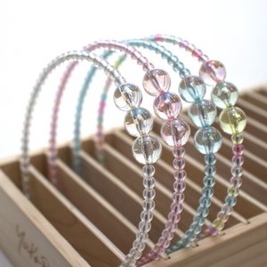 GLOW RANGE - Sold in 4 colors: transparent, pink, multicolor blue - Unit price €7.95 - Unit purchase price: €3.61