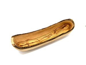 Brotschale rustikal aus Olivenholz 40 – 45 cm