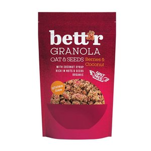 Granola Berries and Coconut, organic, Bett'r, 300g