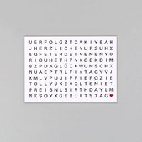 Postkarte Holzschliff Ted Geburtstag