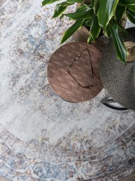 Teppich Viola Round Taupe ø120 cm
