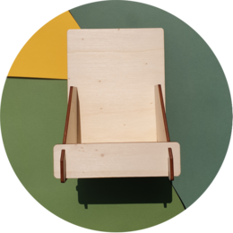 Wooden display for cards or small items