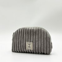 Blueberry Grey - Corduroy toilettas met waterdicht interieur