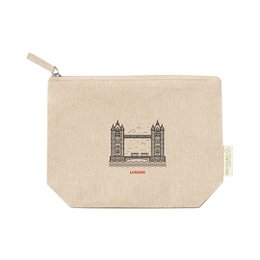 Customizable 100% recycled cotton eco-friendly pencil case