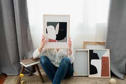 Póster Bésame firmado impresión en papel de arte