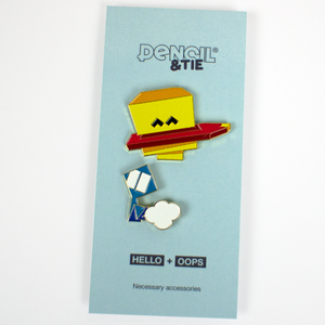 Pin | Hello & Oops | Soft enamel