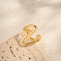 Abstract modern corrugated wavy line