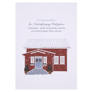 Postcard - Having cookies for breakfast in your pajamas