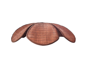 Handgefertigte Bast-Deckenleuchte