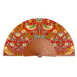 William Morris Print Hand Fan Birds