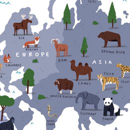 El mapa del mundo animal