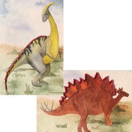 Set de manualidades Prick-Stick 'Dinos' Prickling + bordado