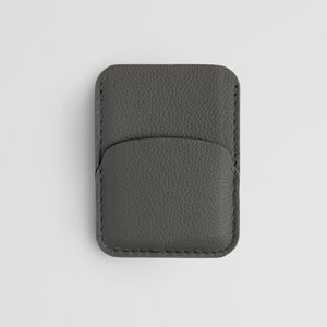 Minimalist Grey Card Holder Wallet for Men and Women