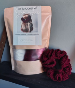 DIY Complete Package learning to crochet scrunchie