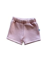 Soft, comfortable baby shorts in a variety of pastel colors including nude pink, seagreen, and dark jeans. Available in sizes 50/56 to 98/104.