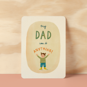 Postcard | My dad - girl