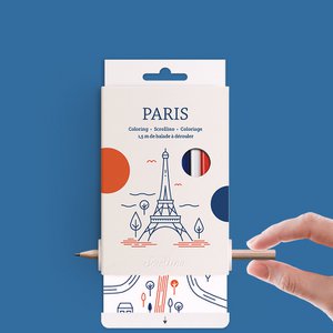 Touristic Gift Guide - Scrollino PARIS Coloring