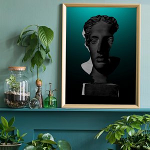 Buste 2 groene print