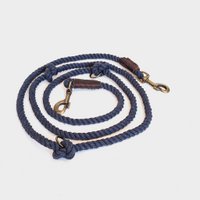 Twisted Cotton Adjustable Dog Leash |  Midnight Blue