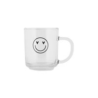 Clayre & Eef Theeglas smiley  200ml