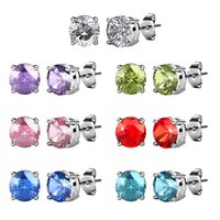 Boucles d'oreilles Coffret 7 Dagen - Argenté et Multi