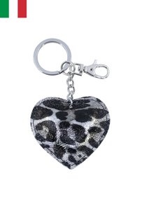 Porte clé en cuir de vachette forme coeur Fabriqué en Italie ITPCL