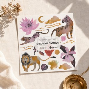 Goldener Garten - Temporäre Tattoos