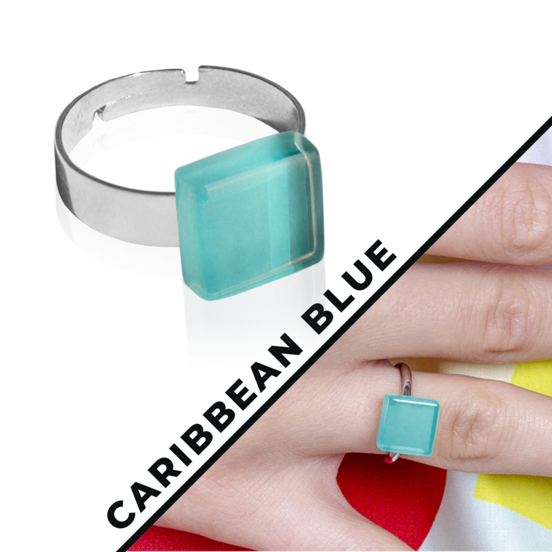 Minimalistisk ring med sten • 10 mm • justerbar i størrelse / individuel / bæredygtig
