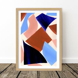Stampa artistica di forme astratte geometriche