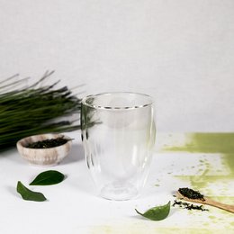 Double-walled tea glass