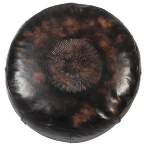 Marokkaans leren zitkussen Asli bruin