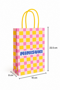 MIMISUKI Kraftpapiertüte mit gedrehten Griffen
