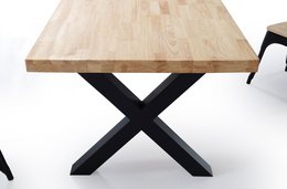 TAVOLO DA PRANZO FISSO X-LOFT 160 ROVERE / NERO. OK1200 (8472)