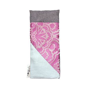 Eye pillow aromatherapy pink blue gray